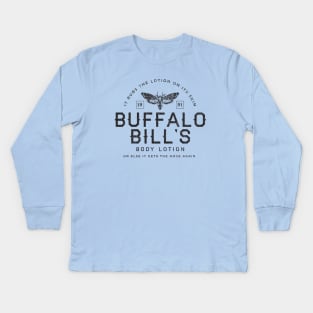 Buffalo Bill's Body Lotion Est. 1991 - modern vintage logo Kids Long Sleeve T-Shirt